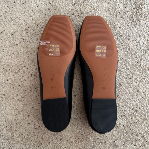 Madewell Black April Leather Flats - Picture 5 of 7